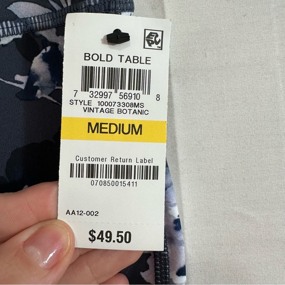 Ideology Womens Floral Botanic Cropped Length Activewear Workout Leggings Med - Picture 3 of 8